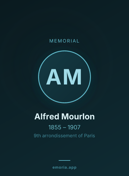 Memorial portrait of Alfred Mourlon