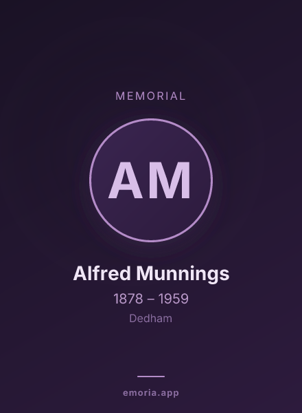 Memorial portrait of Alfred Munnings