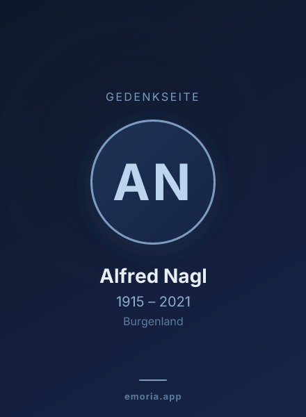 Gedenkportrait von Alfred Nagl