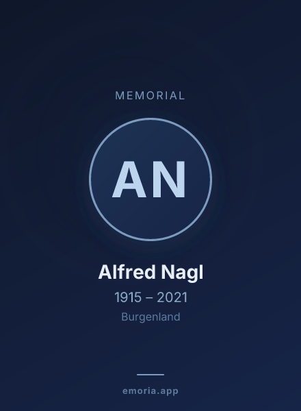 Memorial portrait of Alfred Nagl