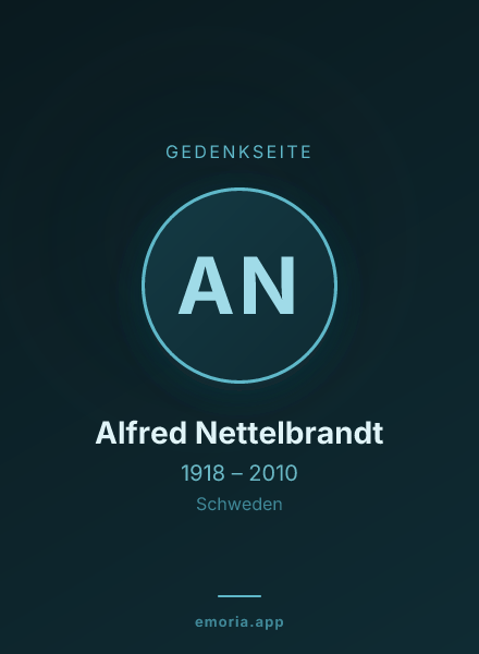 Gedenkportrait von Alfred Nettelbrandt