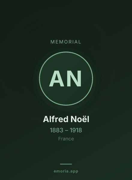 Memorial portrait of Alfred Noël