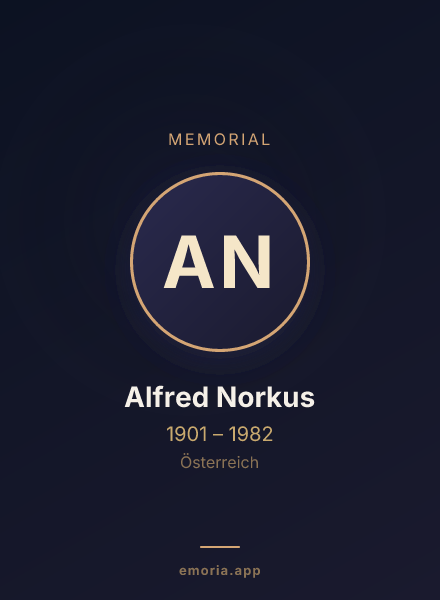 Memorial portrait of Alfred Norkus