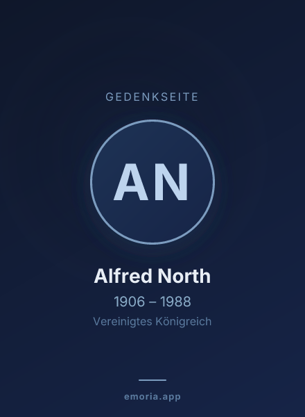 Gedenkportrait von Alfred North