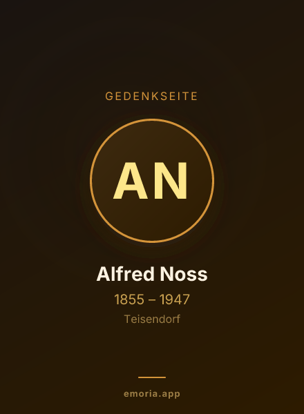 Gedenkportrait von Alfred Noss