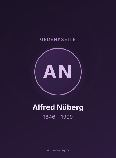 Gedenkportrait von Alfred Nüberg