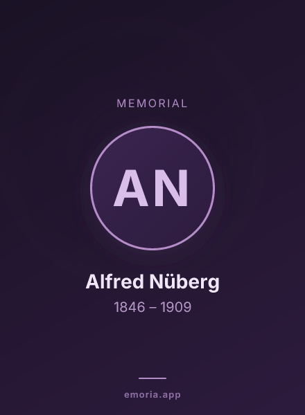 Memorial portrait of Alfred Nüberg