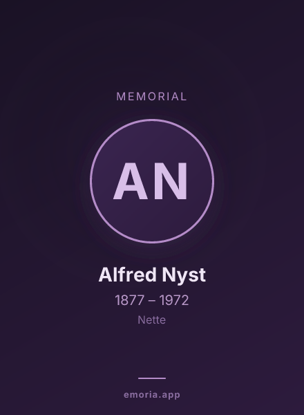 Memorial portrait of Alfred Nyst
