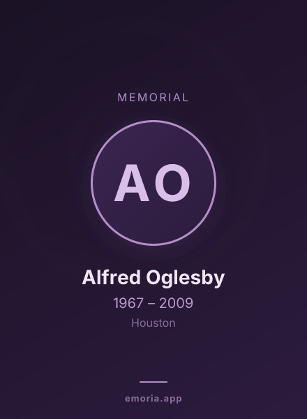 Memorial portrait of Alfred Oglesby