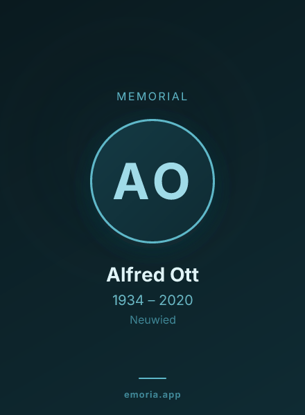 Memorial portrait of Alfred Ott