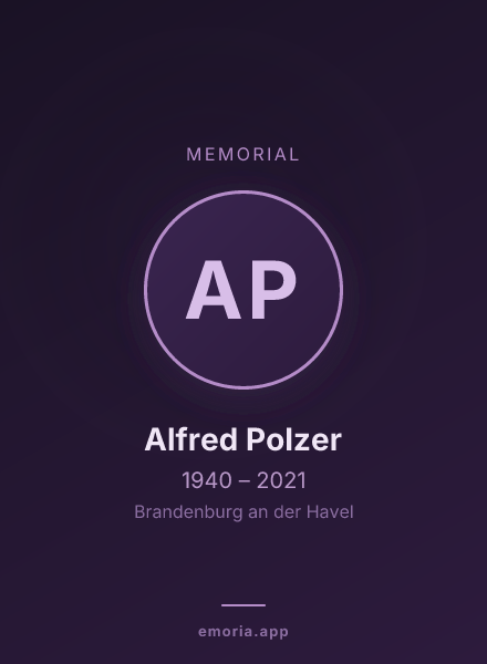 Memorial portrait of Alfred Polzer