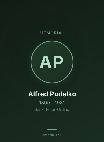 Memorial portrait of Alfred Pudelko