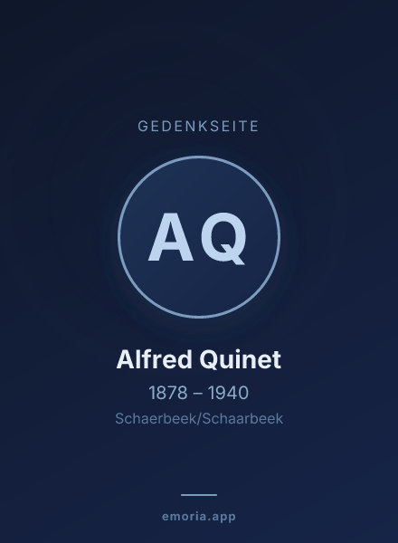 Gedenkportrait von Alfred Quinet