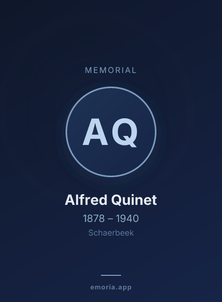 Memorial portrait of Alfred Quinet