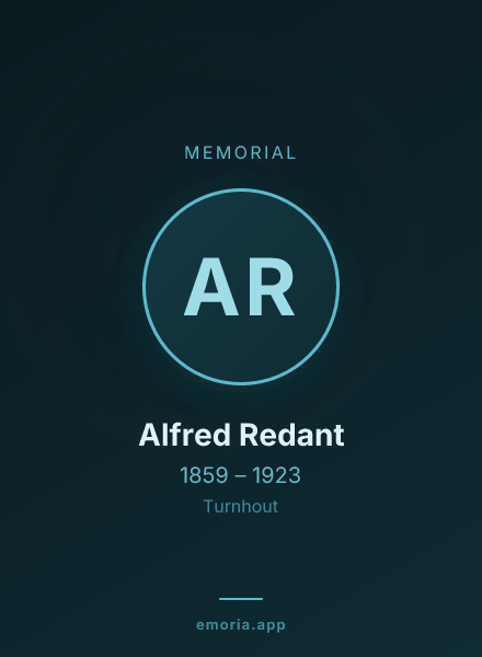 Memorial portrait of Alfred Redant