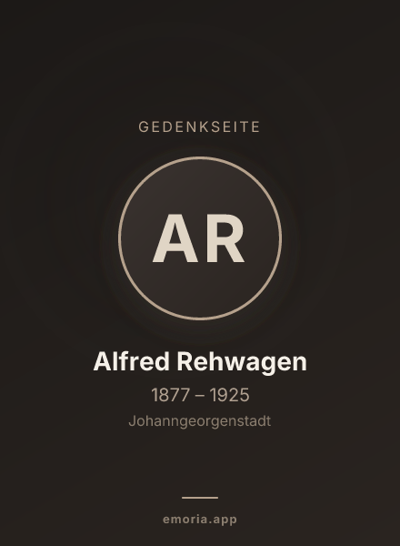 Gedenkportrait von Alfred Rehwagen
