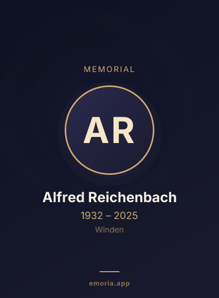 Memorial portrait of Alfred Reichenbach