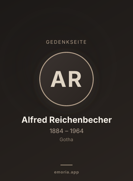 Gedenkportrait von Alfred Reichenbecher