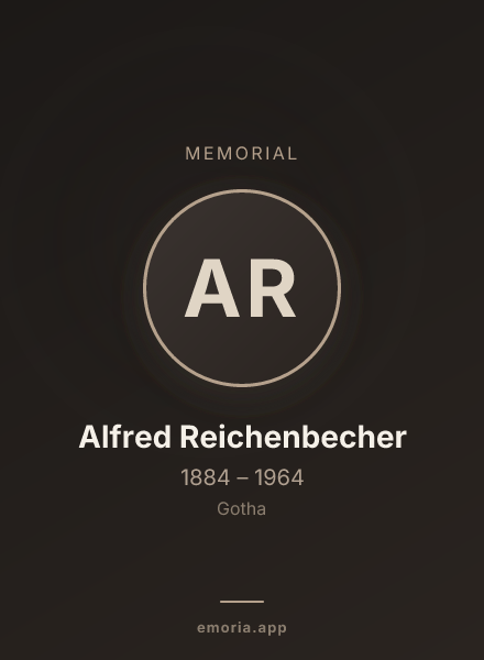 Memorial portrait of Alfred Reichenbecher