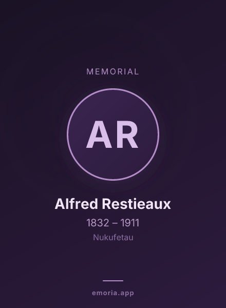 Memorial portrait of Alfred Restieaux