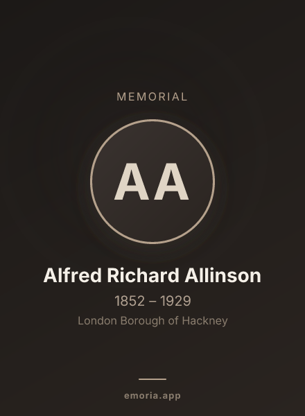 Memorial portrait of Alfred Richard Allinson