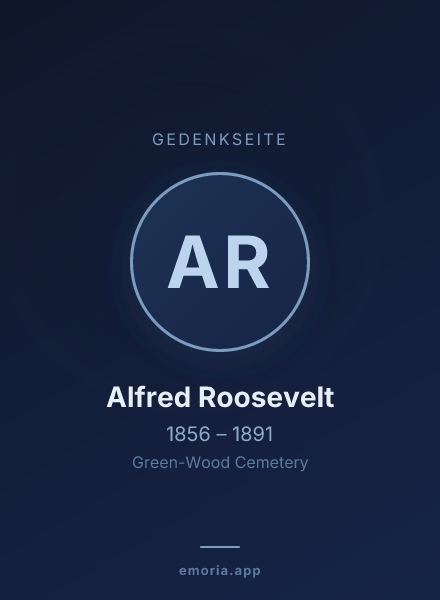 Gedenkportrait von Alfred Roosevelt