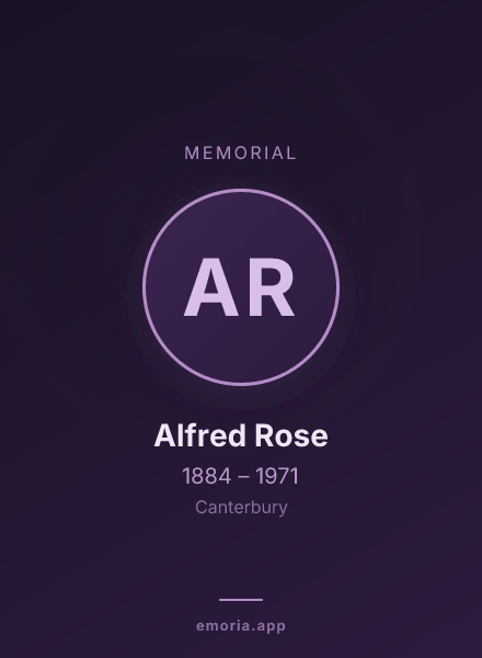 Memorial portrait of Alfred Rose