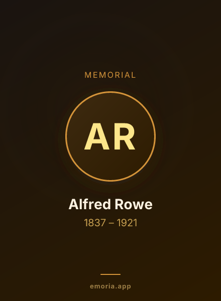 Memorial portrait of Alfred Rowe