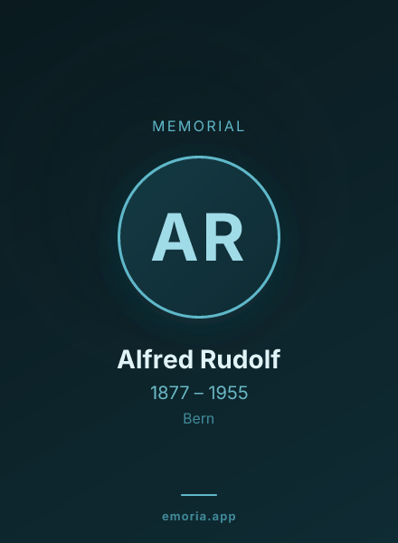 Memorial portrait of Alfred Rudolf