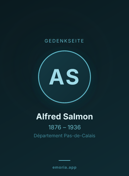 Gedenkportrait von Alfred Salmon