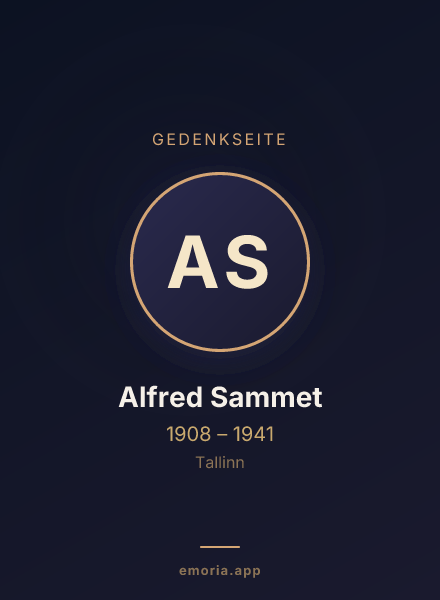 Gedenkportrait von Alfred Sammet