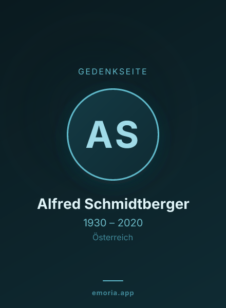 Gedenkportrait von Alfred Schmidtberger
