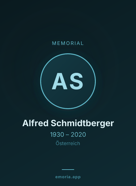 Memorial portrait of Alfred Schmidtberger