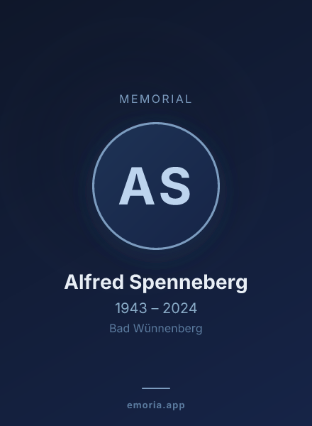 Memorial portrait of Alfred Spenneberg