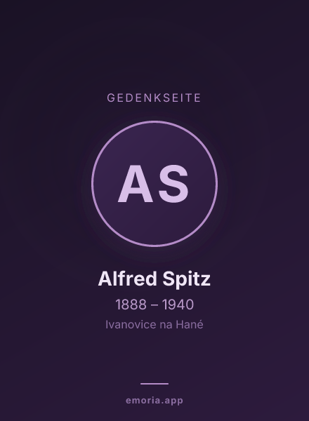 Gedenkportrait von Alfred Spitz