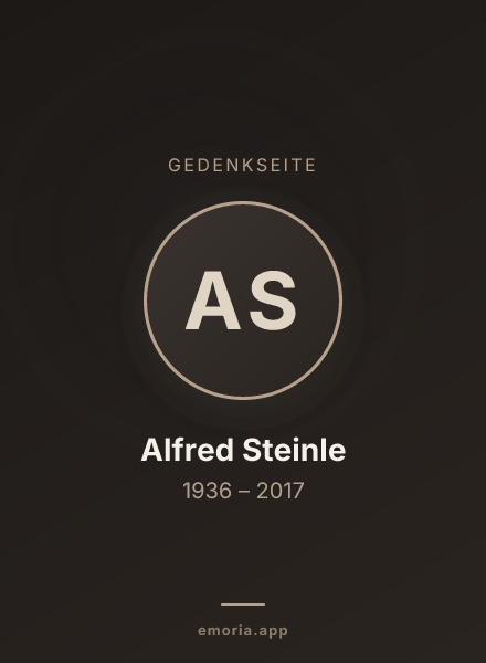 Gedenkportrait von Alfred Steinle