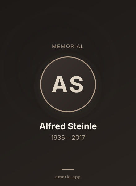 Memorial portrait of Alfred Steinle