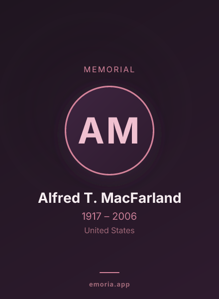 Memorial portrait of Alfred T. MacFarland
