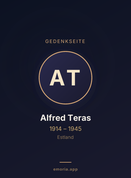 Gedenkportrait von Alfred Teras