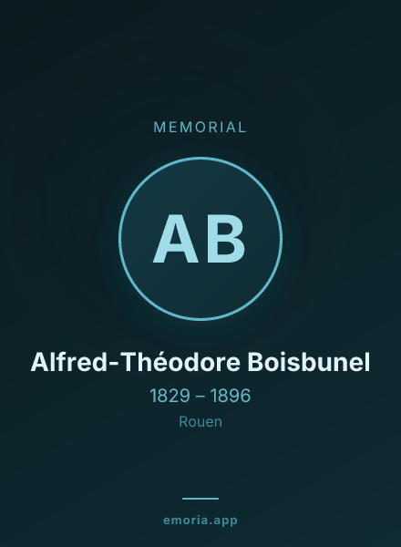 Memorial portrait of Alfred-Théodore Boisbunel