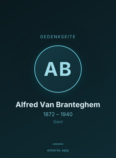 Gedenkportrait von Alfred Van Branteghem