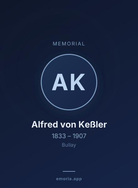 Memorial portrait of Alfred von Keßler