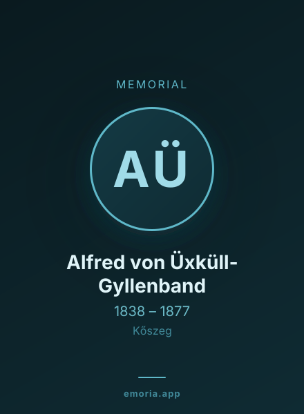 Memorial portrait of Alfred von Üxküll-Gyllenband