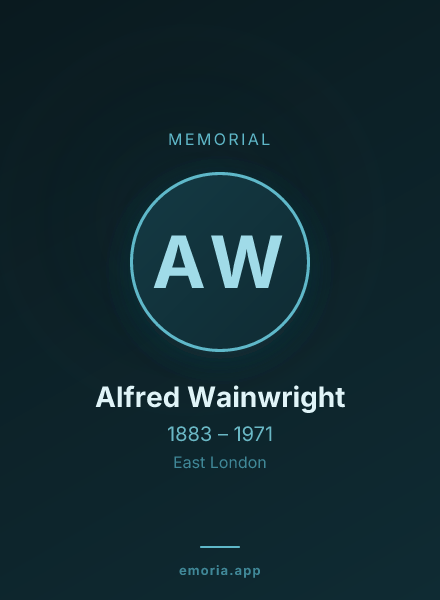 Memorial portrait of Alfred Wainwright