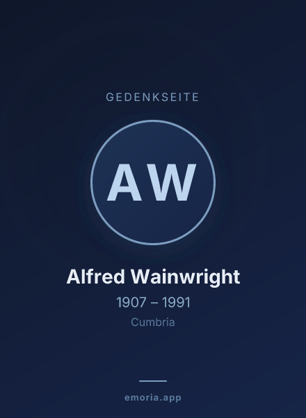Gedenkportrait von Alfred Wainwright
