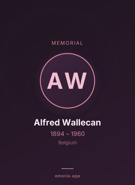 Memorial portrait of Alfred Wallecan