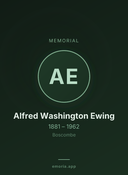 Memorial portrait of Alfred Washington Ewing