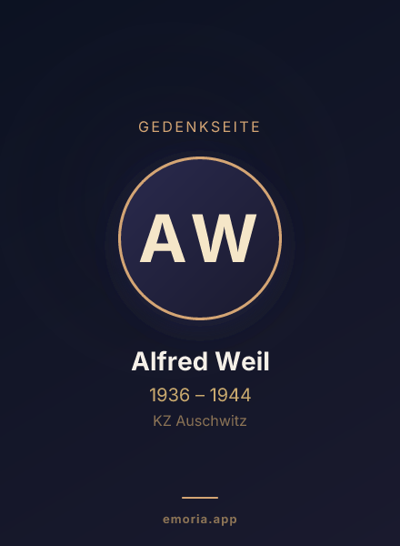 Gedenkportrait von Alfred Weil