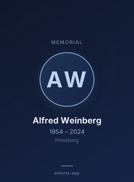 Memorial portrait of Alfred Weinberg