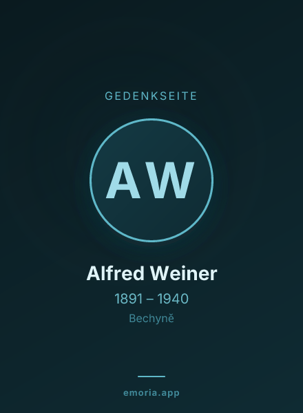 Gedenkportrait von Alfred Weiner
